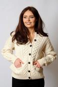 Liffey Aran Ladies Cardigan