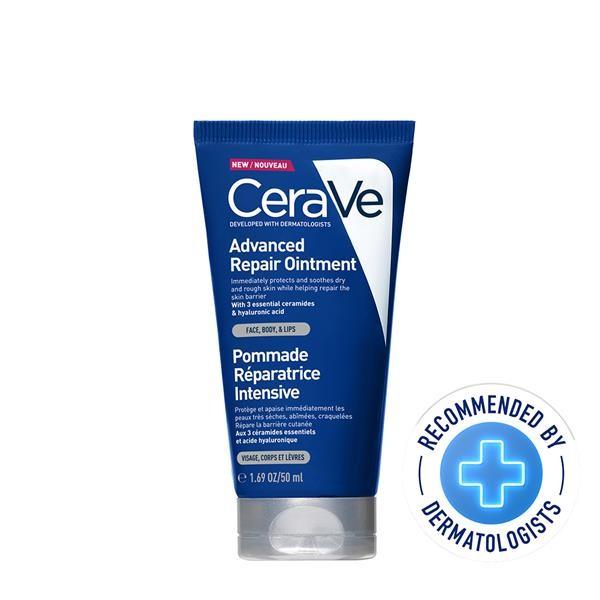 CeraVe Advanced Repair Ointment 50ml for Face, Body & Lips with Ceramides