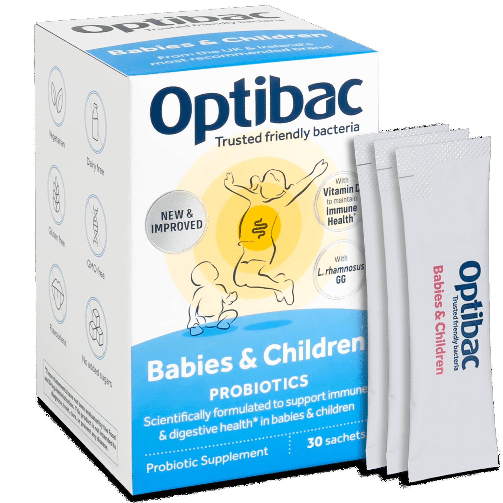 Optibac Babies & Children Probiotic Supplement 30 Pack - Immune & Digestive Health