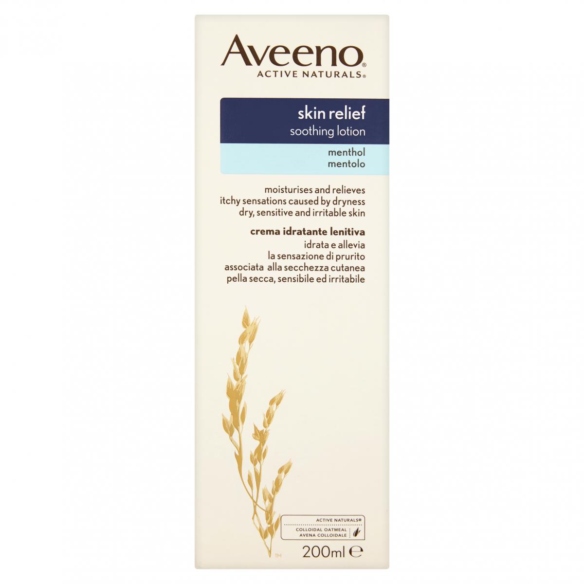 Aveeno Skin Relief Soothing Lotion Menthol for Dry, Sensitive & Irritable Skin 200ml