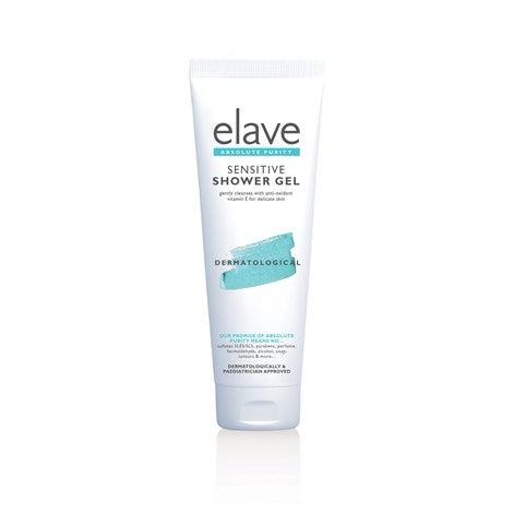 Elave Shower Gel 250ml Sensitive Care with Vitamin E, No Sulfates, No Parabens, Vegan