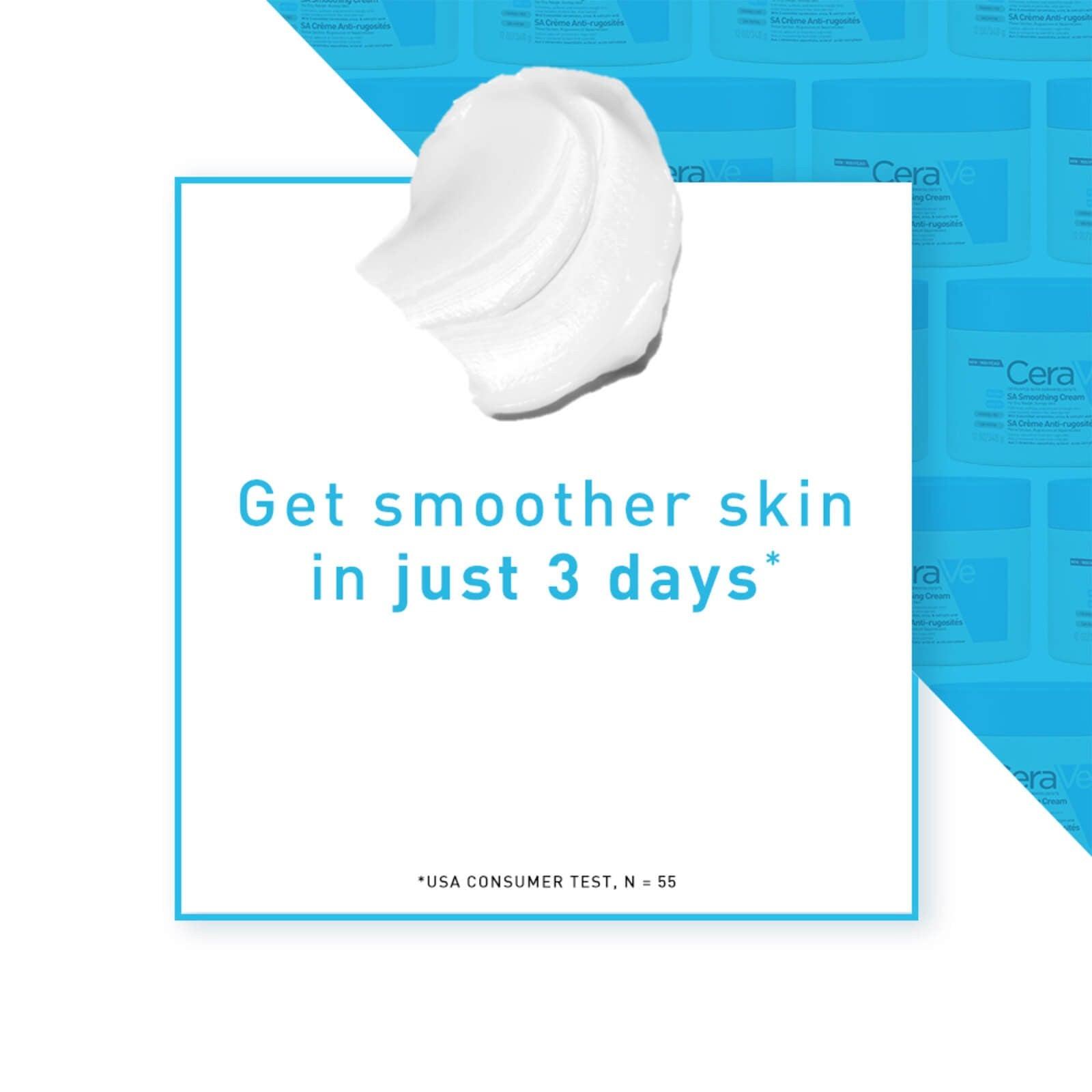 CeraVe SA Smoothing Cream 340g for Dry, Rough & Bumpy Skin with 10% Urea, Fragrance Free, Exfoliates, softens and smooths rough skin