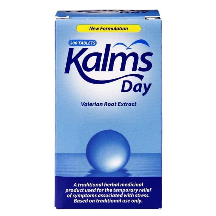 Kalms Day Tablets 100 Pack - Valerian Root & Hops Extract for Relief of Mild Mental Stress