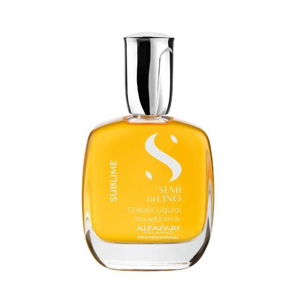 Alfaparf Sublime Cristalli Liquidi Hair Serum - Size 15ml, 30ml, 50ml - Illuminating, Shine, Manageability, Strength, Detangling, Heat Protection - Citrus, Floral, Green, Musky Fragrance - All Hair Types
