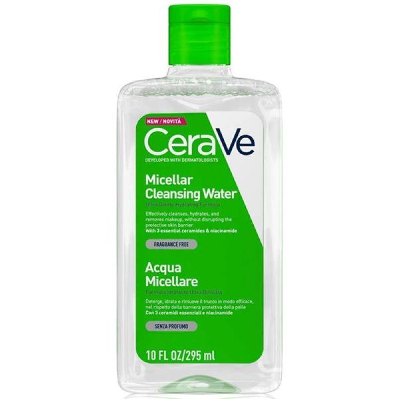 CeraVe Micellar Cleansing Water, Fragrance Free, Removes Makeup, 295ml