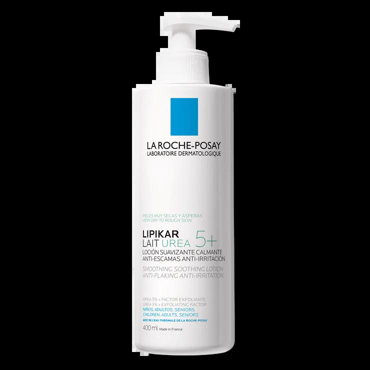 La Roche-Posay Lipikar Lait Urea 5+ Smoothing Soothing Lotion 400ml for Dry, Rough Skin