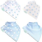 Bandana Dribble Bibs Blue &amp; White image