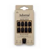 Adore Salon Nails Black Heart image