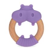 Nuby Wood And Silicone Natural Teether image