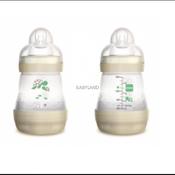 Mam Easy Start Bottle Twin Pack 160ml - White