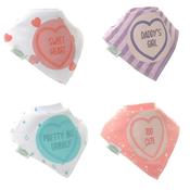 Bandana Dribble Bibs Sweet Hearts