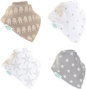 Bandana Dribble Bibs Grey &amp; White