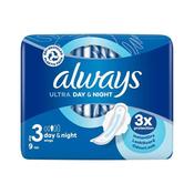 Always Ultra Day &amp; Night Sanitary Pads 9 Pack