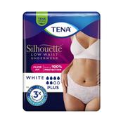 TENA Silhouette Plus Low Waist White Incontinence Underwear (Large | 12 Pack)