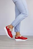 Jose Saenz - 2287 Red Laced Trainer
