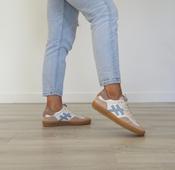 Another Trend - A032 Cream and Sky Trainer image