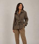 Anna - Brown/Beige Check Jacket