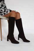 Wonders - M-6305 Brown Suede Knee High image