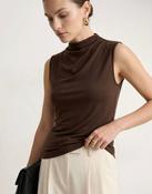 Anna - Brown Sleeveless Top image