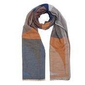 Elie Beaumont - Navy/Camel Scarf image