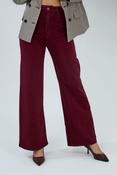 Anna - Burgundy Wide Leg Jeans image