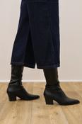 Miss Elastic - 78150 Black Knee High Sock Boot