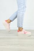 Victoria - 092180 Pink Platform Trainers