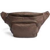 Depeche - 13396 Dark Taupe Leather Bumbag