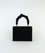 Rachels - Black Suede Clutch Bag image