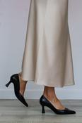 Lodi - Genuis Black Leather Court Shoe