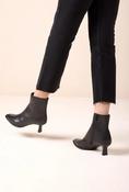 Unisa - Lomas Black Kitten Heel Ankle Boot image