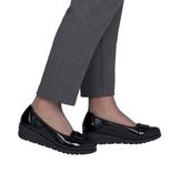 Rieker - L5362 Black Patent Wedge Loafer