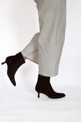 Unisa - Lomas Brown Kitten Heel Ankle Boot image