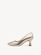 Marco Tozzi - 22420 Gold Kitten Heel Court Shoe image
