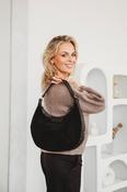 Elie Beaumont - Crescent Black Shoulder Bag image