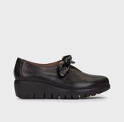 Wonders - C-33159 Black Bow Wedge Shoe image