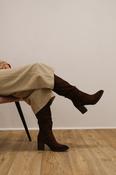 Xti - 146529 Brown Slouch Knee High