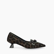 Lodi - A-Casion Brown/Black Kitten Heel Court image