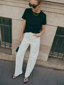 Anna - 7102 Cream Barrel Jeans image
