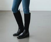 Caprice - 25514 Black Leather &amp; Suede Knee High image