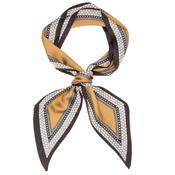 Elie Beaumont - Silk Mustard/Black Neck Scarf image