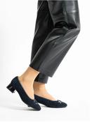 Ara - 20430 Navy Suede Court Shoe