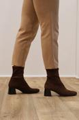 Miss Elastic - 75436 Brown Sock Ankle Boot image