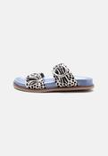 Gioseppo - Carney White/Black Print Slider