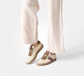 Paul Green - 5437 Cream and Brown Trainer