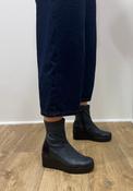 Jose Saenz - 6427 Navy Sock Wedge Boot