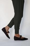 Wonders - A-3840 Brown Suede Bow Pump