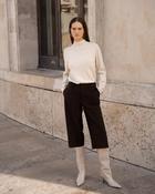 Anna - Brown Bermuda Trousers