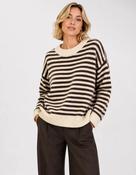 Anna - Brown/Cream Stripe Jumper image