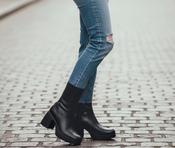 Wonders - H-49101 Black Platform Ankle Boot image